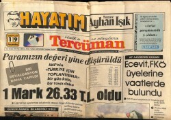 Tercüman Gazetesi 19 Temmuz 1979 - Ecevit , FKÖ Üyelerine Vaatlerde Bulundu GZ70616 - 1