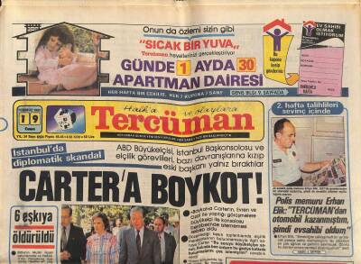 Tercüman Gazetesi 19 Temmuz 1985 - Ağca , Çelebi Ve Avukatı İle Kavga Etti - Cartera Boykot GZ119023 - 1