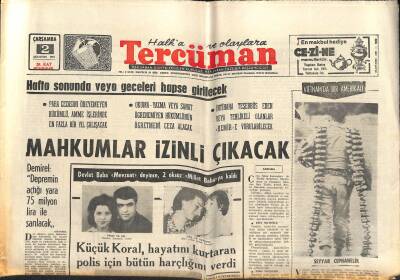 Tercüman Gazetesi 2 Ağustos 1967 - Profesör Saymen Grev Gözcüsü İle Yaptığı Münakaşa Sonunda Canverdi GZ118021 - 1