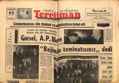 Tercüman Gazetesi 2 Aralık 1964 - Üniversitedeki İhtilafları Meclisin Ele Alması İsteniyor GZ65806 - 2