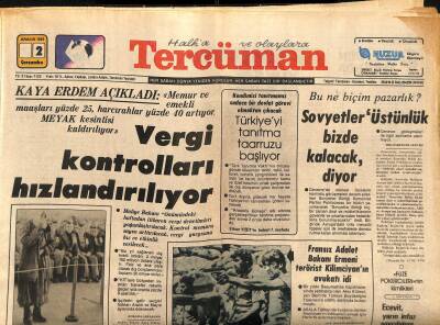 Tercüman Gazetesi 2 Aralık 1981 - Yılmaz Güney 7 Yıl 6 Ay Hapse Mahkum Oldu - Vergi Kontrolları Hızlandırılıyor GZ122162 - 1