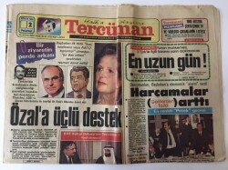 Tercüman Gazetesi 2 Aralık 1985 - Özala Üçlü Destek Thatcher ,ABD, Alman Liderlerinin de Teşviki İle Özalı Ülkesine Davet Etti GZ10782 - 2