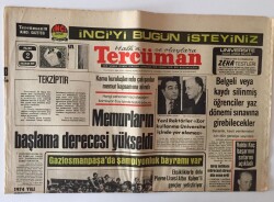 Tercüman Gazetesi 2 Haziran 1974 - Kamu Kuruluşlarında Çalışanlar Memur Kapsamına Alındı GZ11307 - 1