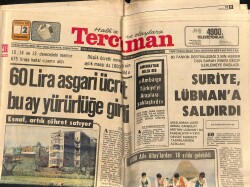 Tercüman Gazetesi 2 Haziran 1976 - Sarı Selim Poster - Suriye , Lübnan'a Saldırdı GZ160298 - Gökçekoleksiyon