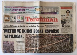 Tercüman Gazetesi 2 Haziran 1977 - DemirelMetro Ve İkinci Boğaz Köprüsü Yapılacak GZ10789 - 2
