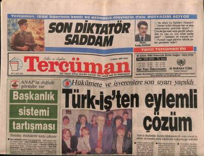 Tercüman Gazetesi 2 Kasım 1990 - Azerbaycanda Türkiye Sevgisi GZ83229 - 1