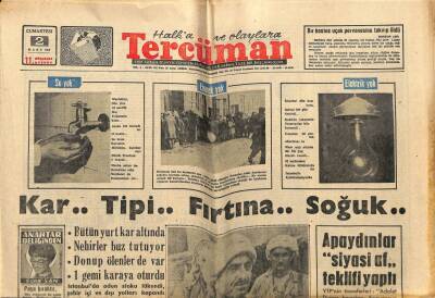 Tercüman Gazetesi 2 Mart 1963 - Barzani Irak Hükümetini Tehdit Etti GZ68636 - 2