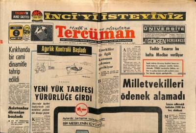 Tercüman Gazetesi 2 Mart 1971 - Kırıkhanda Bir Cami Dinamitle Tahrip Edildi GZ79467 - 1