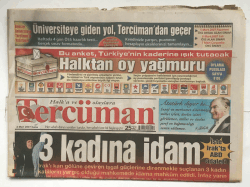 Tercüman Gazetesi 2 Mart 2007 - 3 Kadına İdam GZ5852 - 1