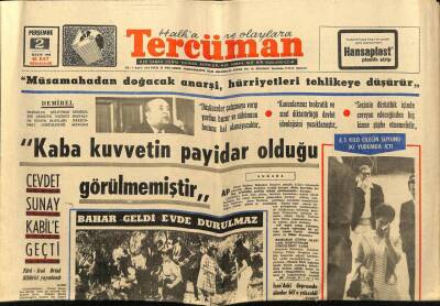 Tercüman Gazetesi 2 Mayıs 1968 - Fatih Anıtı İçin En Yüksek Bağışı Yapana Altın Kupa Verilecek GZ76012 - 1