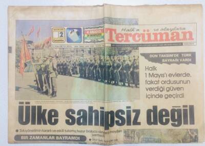 Tercüman Gazetesi 2 Mayıs 1979 - Ülke Sahipsiz Değil GZ53494 - 1