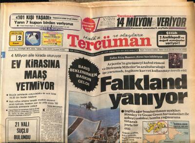 Tercüman Gazetesi 2 Mayıs 1982 - Rumlar Kıbrısta Askeri Havaalanları Yapıyor GZ54157 - 1