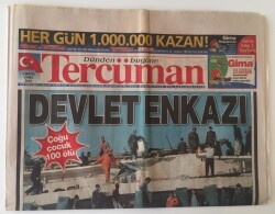 Tercüman Gazetesi 2 Mayıs 2003 - Bingöl de Deprem Artçı Şoklar Yüzünden Sokaklar Hastane Oldu GZ11571 - 2