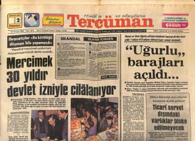 Tercüman Gazetesi 2 Nisan 1983 - Papandreu NATO Türkiye Yanlısı Oldu - Mercimek 30 Yıldır Devlet İzniyle Cilalanıyor GZ118971 - 1