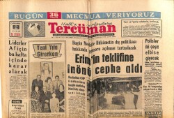 Tercüman Gazetesi 2 Ocak 1963 - Erimin Teklifine İnönü Cephe Aldı GZ69606 - 2