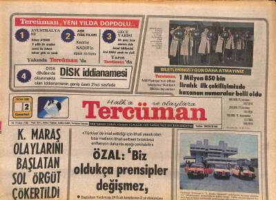 Tercüman Gazetesi 2 Ocak 1982 - Kasım Ayında Gerçekleştirilen 552 Milyon Dolarlık İhracat 1970 Yılı İhracatına Eşit GZ127663 - 1