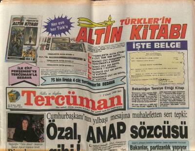 Tercüman Gazetesi 2 Ocak 1990 - ANAPta Kongre Hesapları Başladı GZ76561 - 1