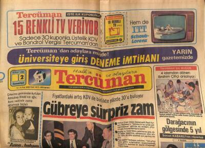 Tercüman Gazetesi 2 Şubat 1985 - Simolende 10 Camii Havaya Uçuruldu GZ84200 - 1