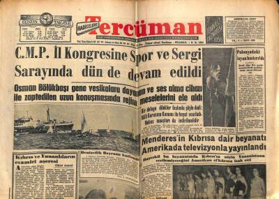 Tercüman Gazetesi 2 Temmuz 1956 - 1956 Türkiye Güzellik Kraliçesi Seçildi, Can Uysaloğlu GZ53978 - 1