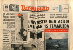 Tercüman Gazetesi 2 Temmuz 1968 - De Gaullecüler Fransa Seçim Tarihinin En Büyük Zaferini Kazandı GZ67370 - 1
