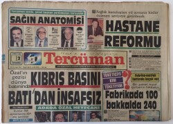 Tercüman Gazetesi 2 Temmuz 1986 - Özalın Gezisi Dünya Basınında , Kıbrıs Basını Batıdan İnsafsız GZ13932 - 2