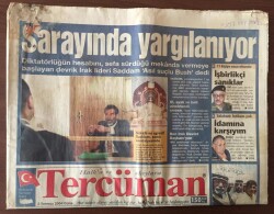 Tercüman Gazetesi 2 Temmuz 2004 - Irak Lideri Saddam Sarayında Yargılanıyor GZ10484 - 2