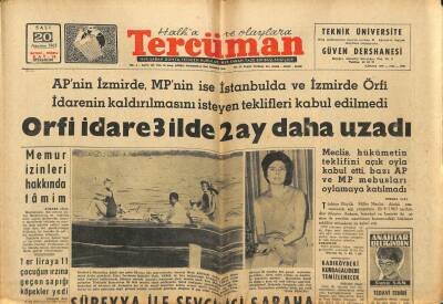 Tercüman Gazetesi 20 Ağustos 1963 - Yıldız Asenaya Yağ Diye Bayır Turpu Sattılar - Örfi İdare 3 İlde 2 Ay Daha Uzatıldı GZ123434 - 1