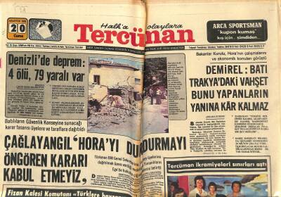 Tercüman Gazetesi 20 Ağustos 1976 - Galatasarayın 300 Kişilik Sporcu Ordusu Kalamışta Yemek Yedi GZ118012 - 1