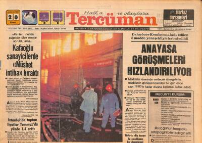 Tercüman Gazetesi 20 Ağustos 1982 - Beşiktaş-Galatasaray Maçında Futbol Çok , Gol Yoktu GZ127684 - 1