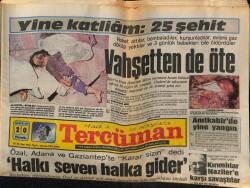 Tercüman Gazetesi 20 Ağustos 1987 - Yine Katliam 25 Şehit GZ65033 - 1