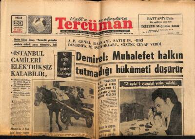 Tercüman Gazetesi 20 Aralık 1964 - Almanyadan Barzaniye Götürülen 430 Bin Mermi İstanbulda Ele Geçti GZ65798 - 2