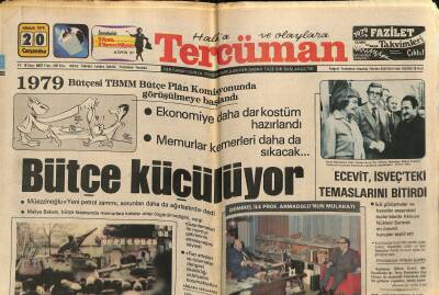 Tercüman Gazetesi 20 Aralık 1978 - İstanbula 30 Bin Ton Fuel-Oil Geldi - Ecevit İsveçteki Temaslarını Bitirdi GZ123498 - 1