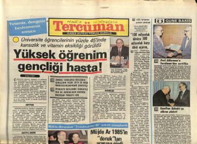 Tercüman Gazetesi 20 Aralık 1985 - Turgut ÖzalSoydaşlarımızı Alın Getirin GZ103387 - 2
