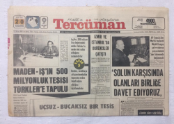 Tercüman Gazetesi 20 Ekim 1976 - Yeşilköyü Basan FilistinlilerAmacımız Çok Sayıda İsrailli Öldürmekti - GZ17413 - 2