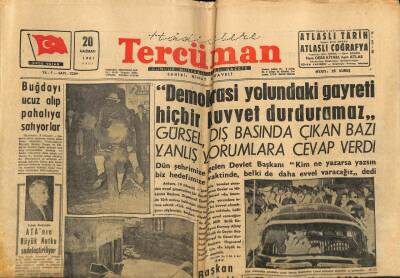 Tercüman Gazetesi 20 Haziran 1961 - ATAnın Büyük Nutku Sadeleştiriliyor GZ67408 - 2