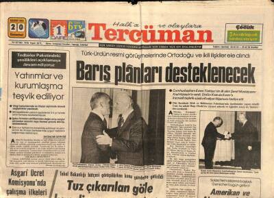 Tercüman Gazetesi 20 Kasım 1982 - Türkmen , Sovyetler Birliğine Gidecek GZ114056 - 1