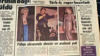 Tercüman Gazetesi 20 Kasım 1985 - Yılbaşı Ekranında Dansöz Ve Arabesk Yok * Zeki Müren - Emel Sayın - Muazzez Abacı GZ90450 - 2