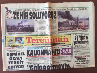 Tercüman Gazetesi 20 Kasım 1986 - Demirel Özalı Tehdit Ediyor GZ10387 - 1