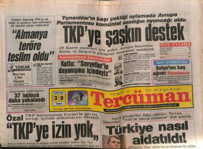 Tercüman Gazetesi 20 Kasım 1987 - Doğum Günü Hediyesi GZ54277 - 1