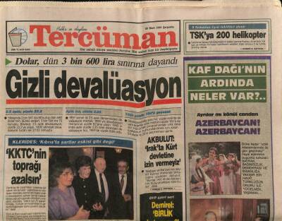 Tercüman Gazetesi 20 Mart 1991 - Basrada Yollar Cesetten Geçilmiyor GZ74594 - 1