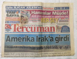 Tercüman Gazetesi 20 Mart 2003 - Amerika Iraka Girdi - GZ17297 - 2