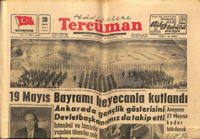 Tercüman Gazetesi 20 Mayıs 1961 - Aziz Nesin Ve İhsan Adanın Nezarete Alınmaları Üzerine K. Gülek Gazetesinin Görüşünü Dün Açıkladı GZ67697 - 2