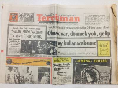 Tercüman Gazetesi 20 Mayıs 1969 - Apollo-10 Aya Doğru Başarı İle Gidiyor GZ53561 - 1