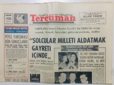 Tercüman Gazetesi 20 Nisan 1967 - Solcular Milleti Aldatmak Gayreti İçinde GZ53398 - 1