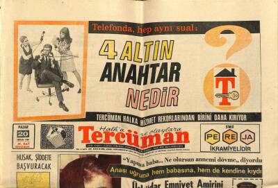 Tercüman Gazetesi 20 Nisan 1969 - Almanya Acele 82 Bin İşçi İstiyor - Husak , Şiddete Başvuracak GZ123488 - 1
