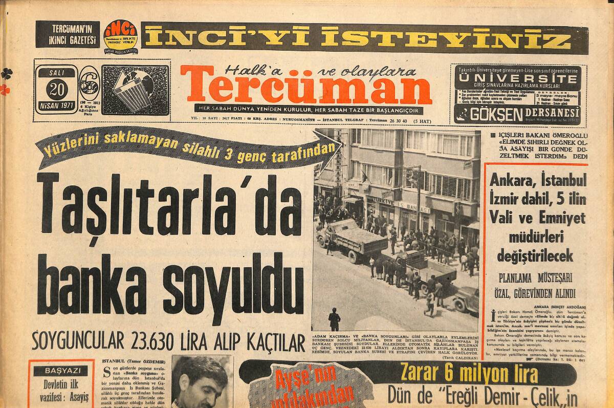 Tercüman Gazetesi 20 Nisan 1971 - Alman Milli Takımı Belli Oldu - Clay , Nihai Savunmasını Bugün Yapıyor GZ141966 - 1