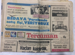 Tercüman Gazetesi 20 Nisan 1982 - Haçları Kaldırdık Ay- Yıldız Diktik - GZ17274 - 1
