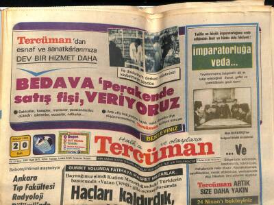 Tercüman Gazetesi 20 Nisan 1982 - Trabzonspor Ligde Rekora Gidiyor GZ53802 - 1