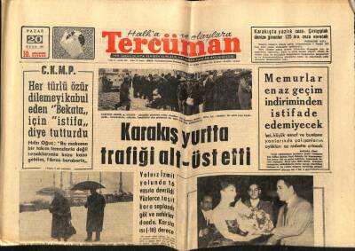 Tercüman Gazetesi 20 Ocak 1963 - Yassıada Tünelcileri Beraet Etti GZ67620 - 2