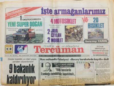 Tercüman Gazetesi 20 Ocak 1983 - Doğum Günü Hediyesi GZ53594 - 1